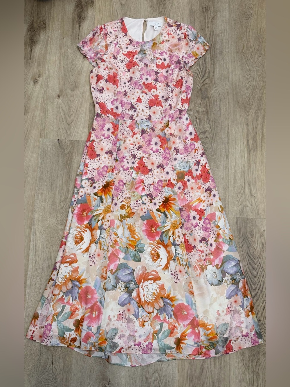 REISS Ivy Floral Ombré Midi Dress - Picture 6 of 15
